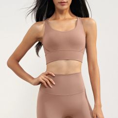 3Pcs Women Cross Straps Yoga Tank Tops Recyclable Gym Sport Bras