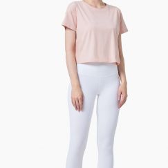 15Pcs Round Neck Tees Women Plain Loose Fit Yoga T Shirt